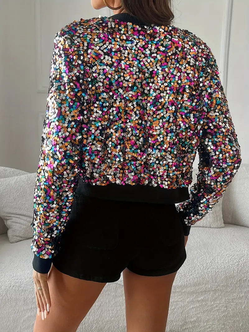Drune | Legere Damenjacke mit Pailletten