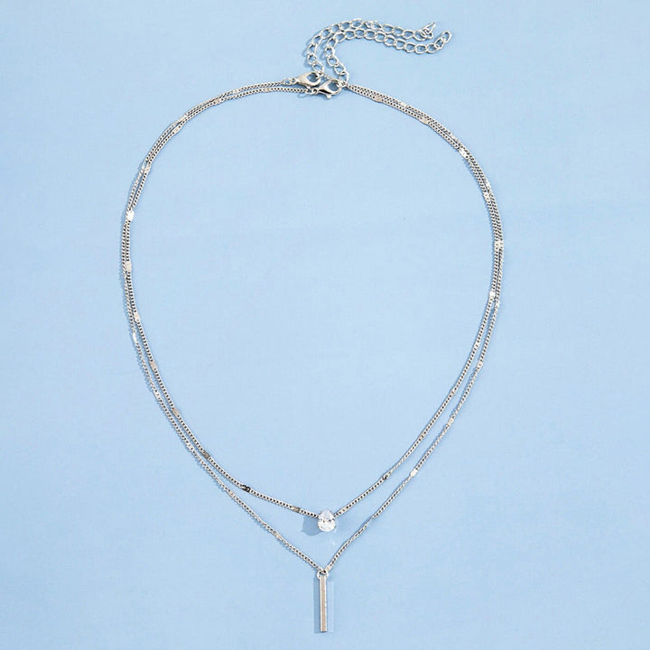 Drune | Hals Glitzer Gold Anhänger Halskette Satz Weinlese Schmuck