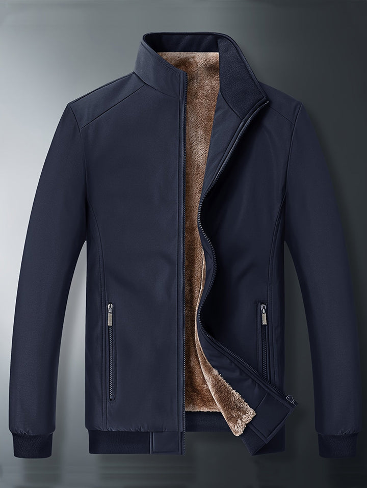 Drune | Winddichte Jacke mit Imitiertem Pelzfutter Polyester Warm und Komfortabel