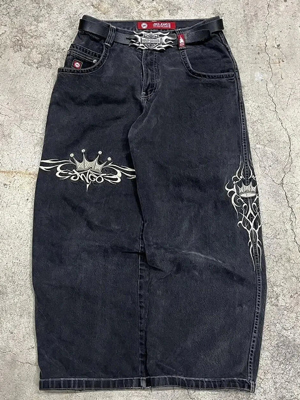 Drune | Y2k Amerikanische Retro Hip Hop Boyfriend Jeans