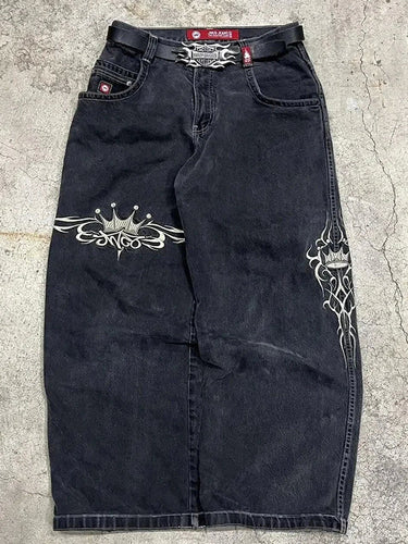 Drune | Y2k Amerikanische Retro Hip Hop Boyfriend Jeans