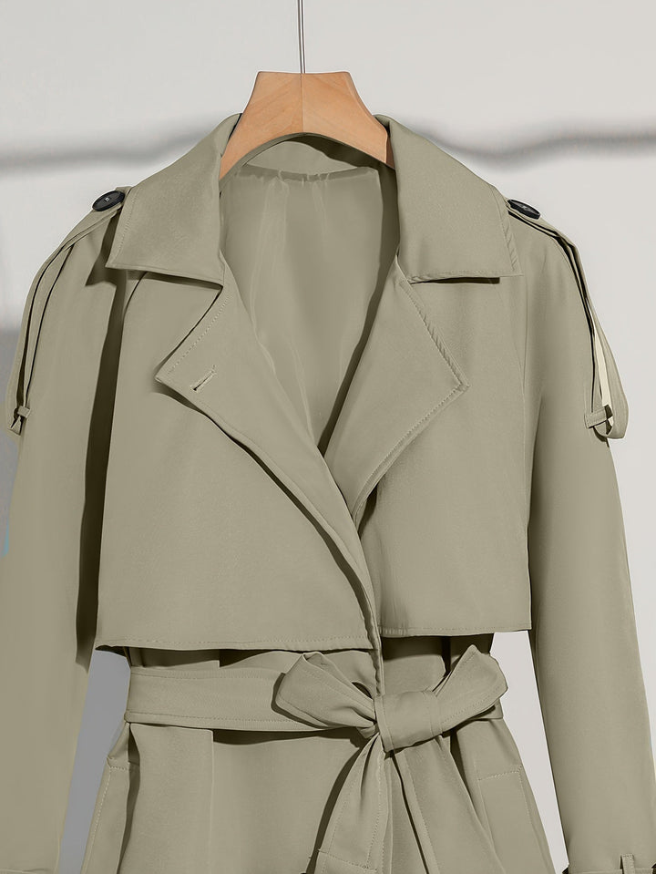 Drune | Mantel mit Gürtel-Design Casual Plus Size für Frauen Perfekt für lässige Tage