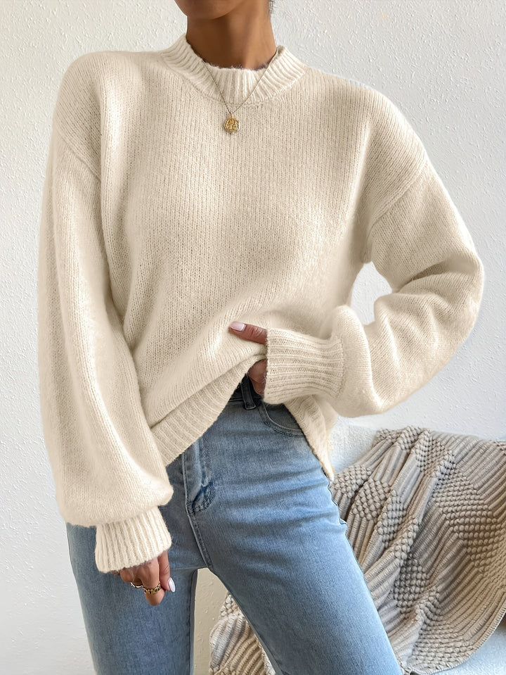 Drune | Oversize Strickpullover mit Rundhalsausschnitt – Weich & stylisch für kalte Tage