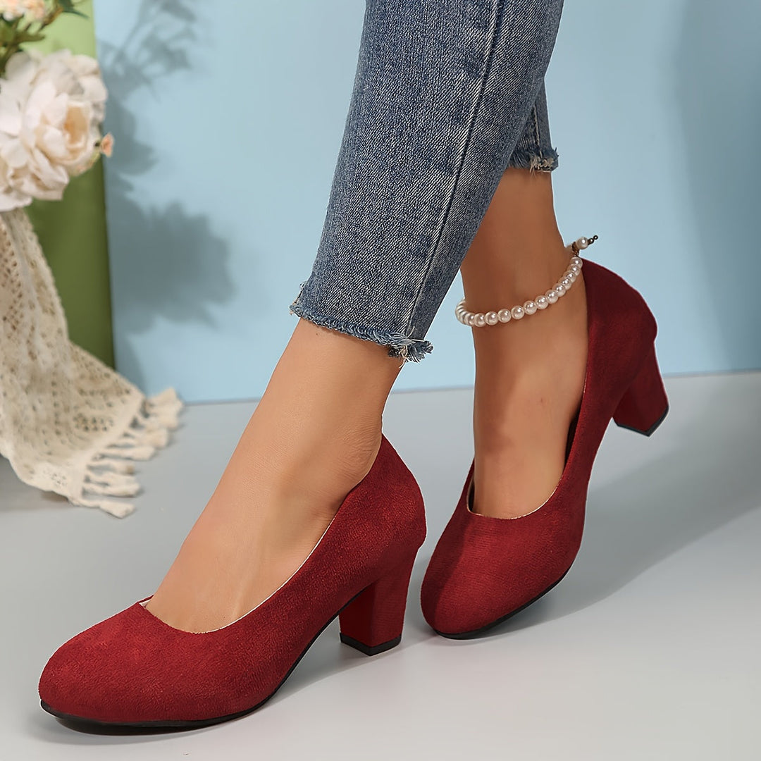 Pumps mit breiter Zehenkappe und stabilem Absatz Drune Drune