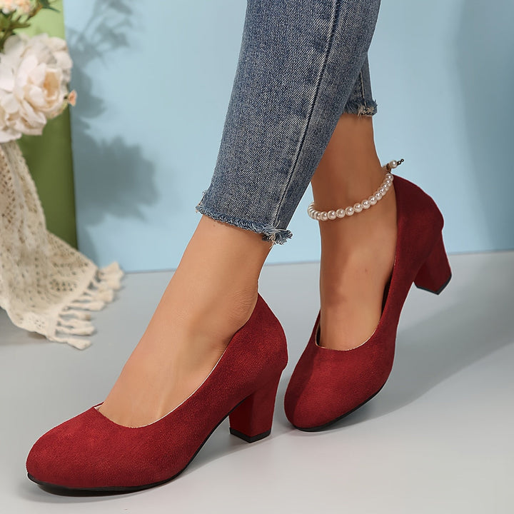 Pumps mit breiter Zehenkappe und stabilem Absatz Drune Drune