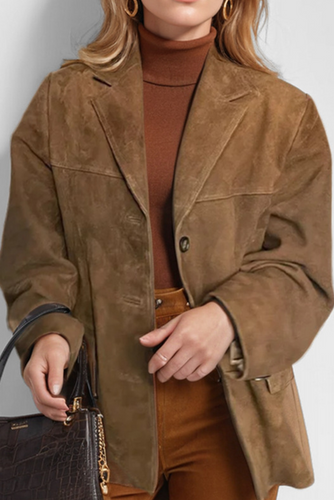 Drune | Vintage Café Jacke mit Revers und Paspeltaschen und Knöpfen