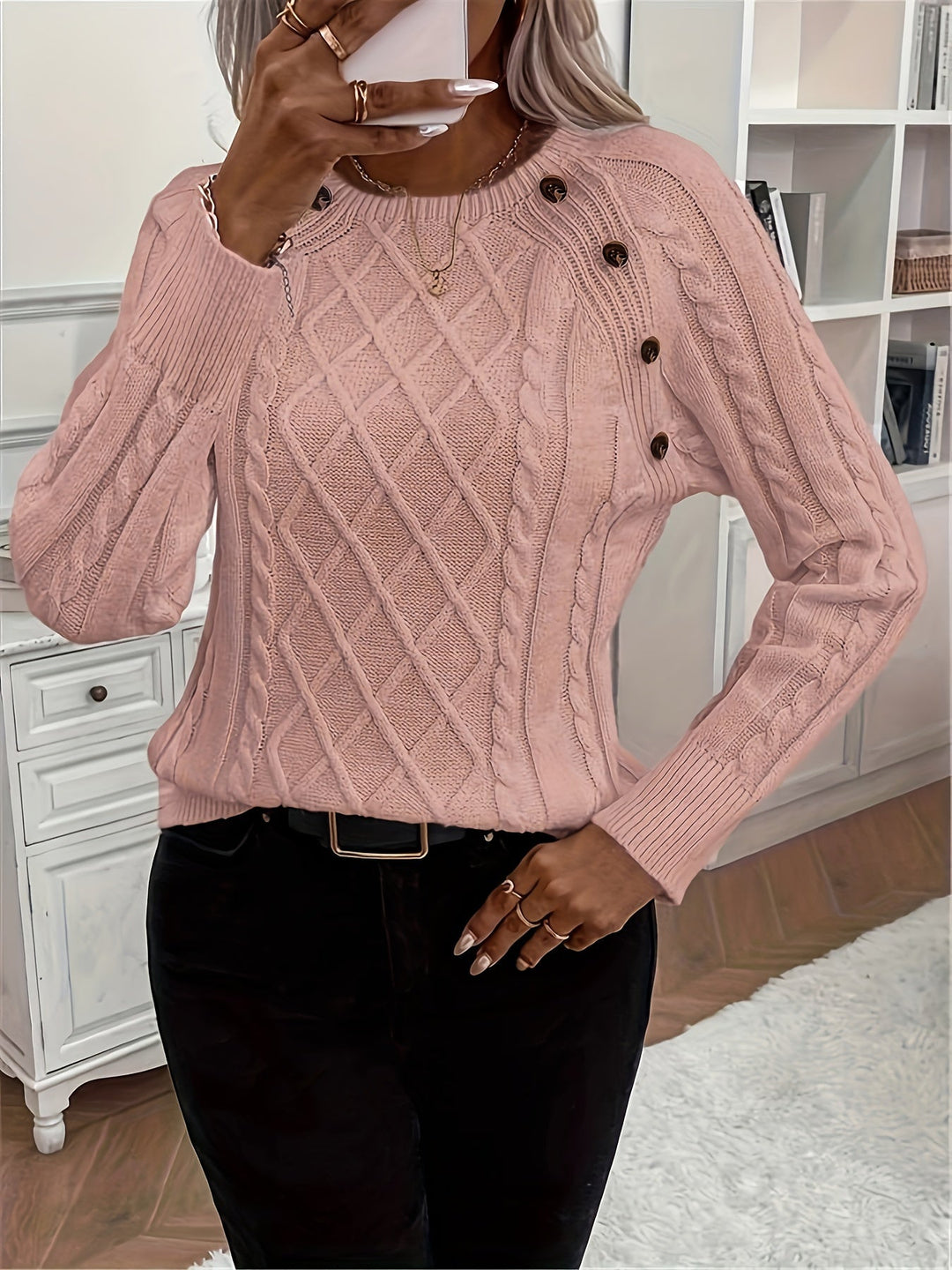 Drune | Kabelstrickpullover Damen