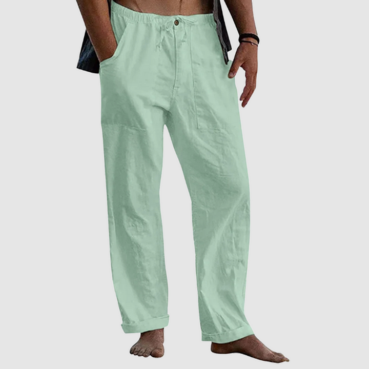 Drune | Lässige Leinenhose mit Kordelzug