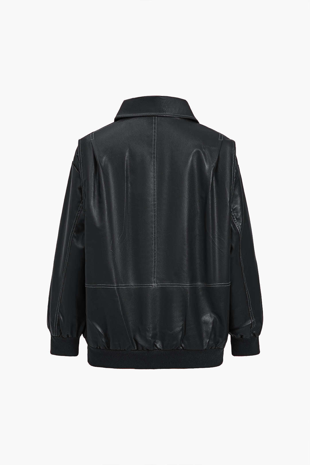 Drune | Einfarbiger Kragen mit Reißverschluss