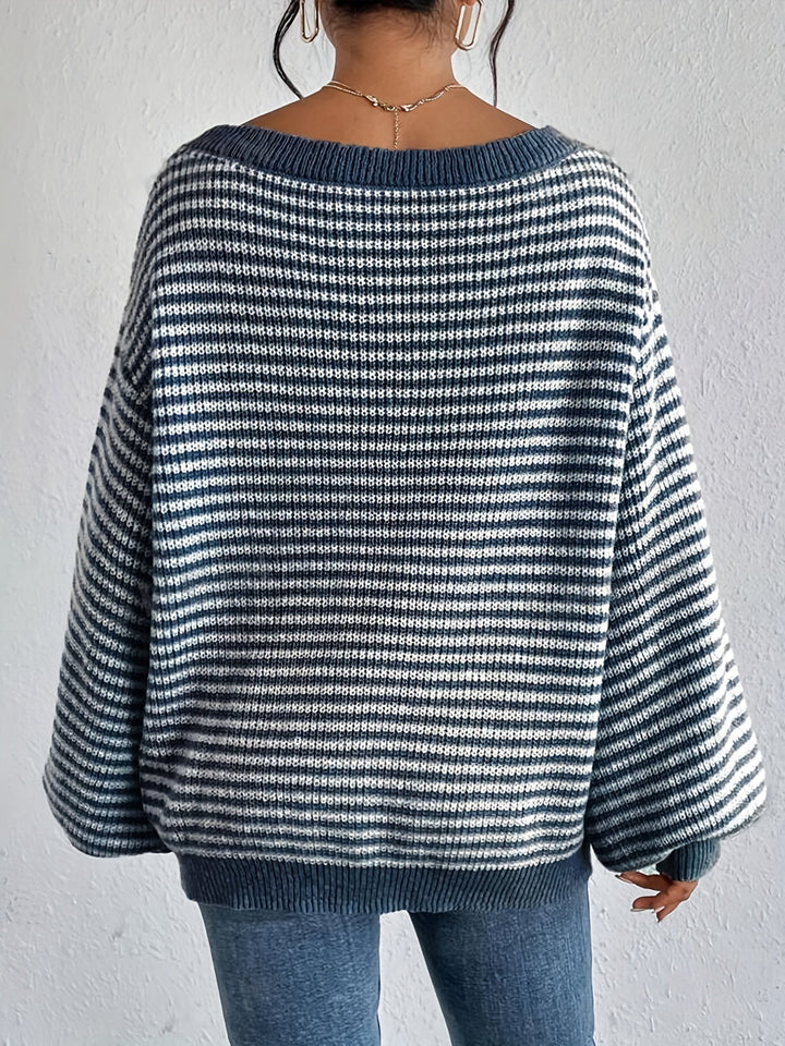 Drune | Gestreifter Pullover Lässig und Stilvoll Weicher Komfort