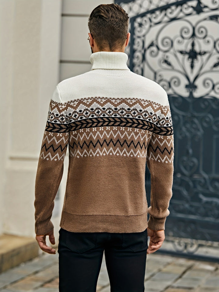 Drune | Lässiger Rollkragenpullover für Herren in schmaler Passform