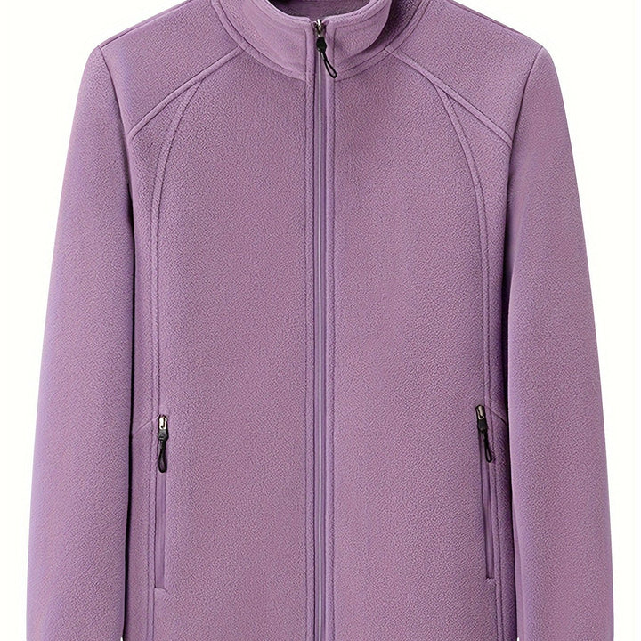 Drune | Plüsch Damen Outdoorjacke mit Hohem Kragen und Langen Ärmeln