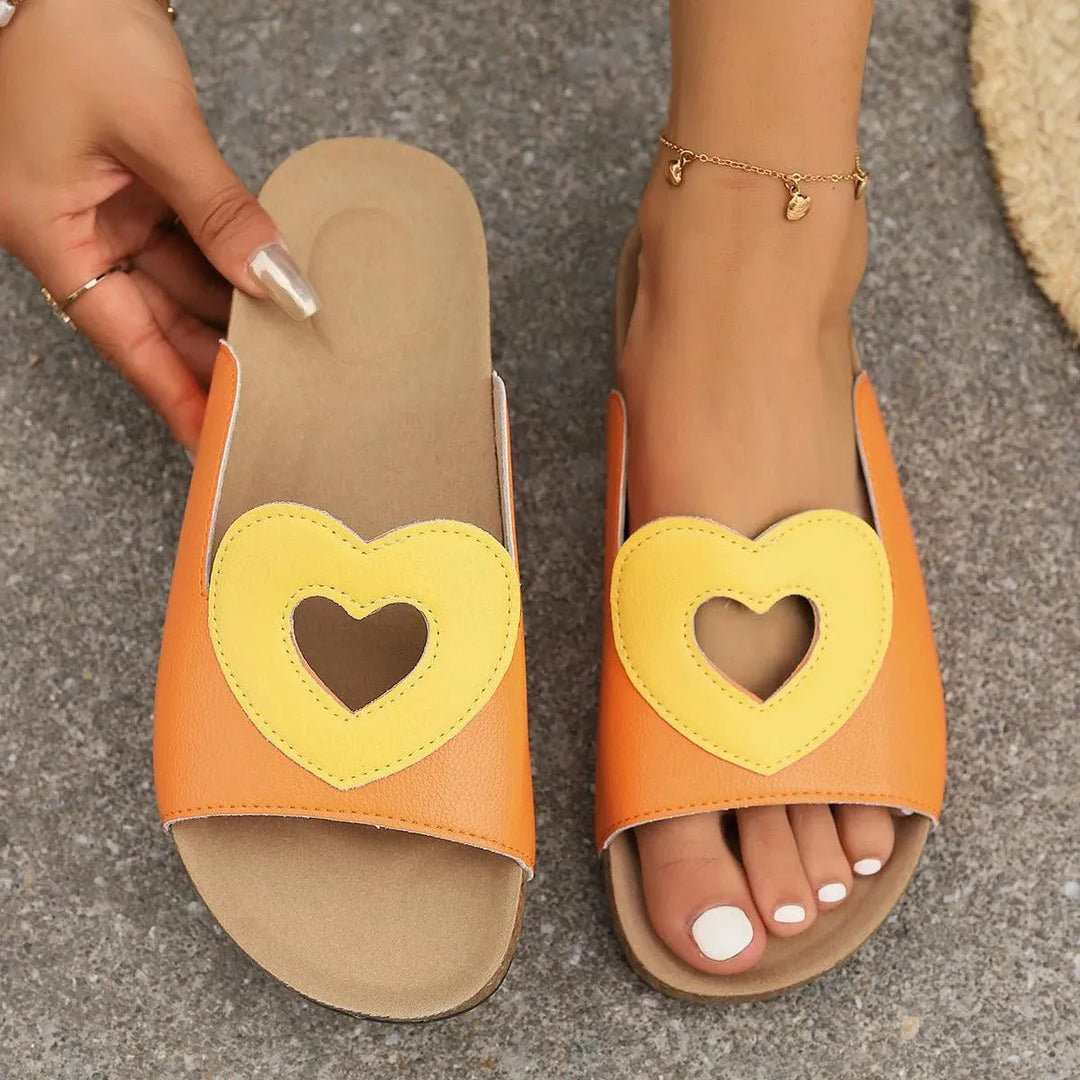 Drune | Sandals Love with Heart Shape Design