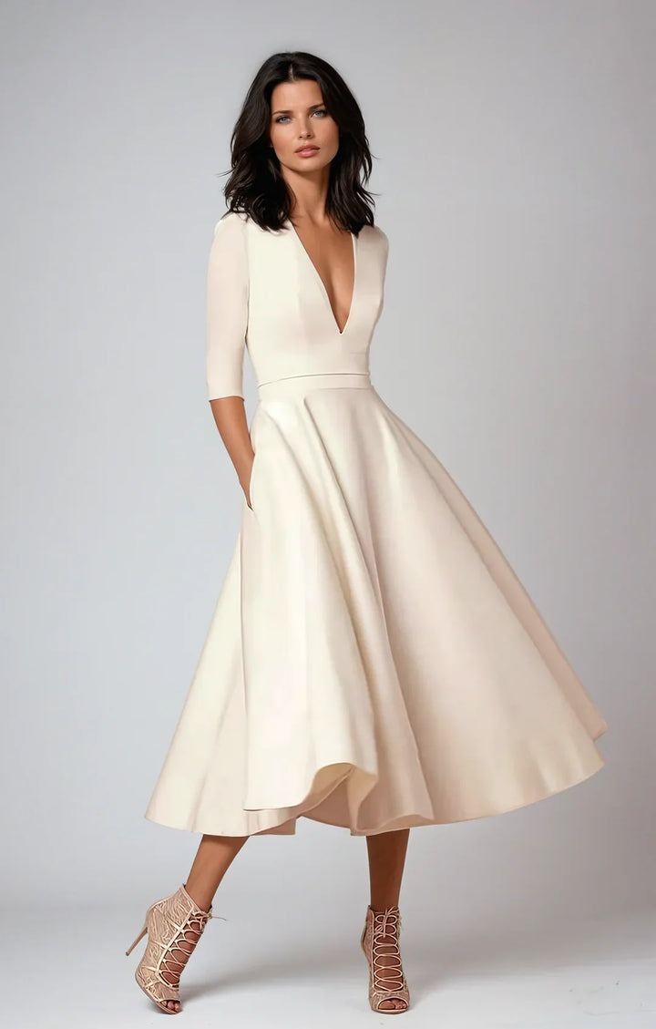 Drune | Elegantes A-Linien-Midikleid