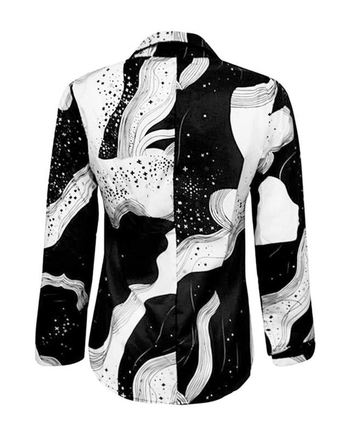 Drune | Schwarz Weiße Bluse