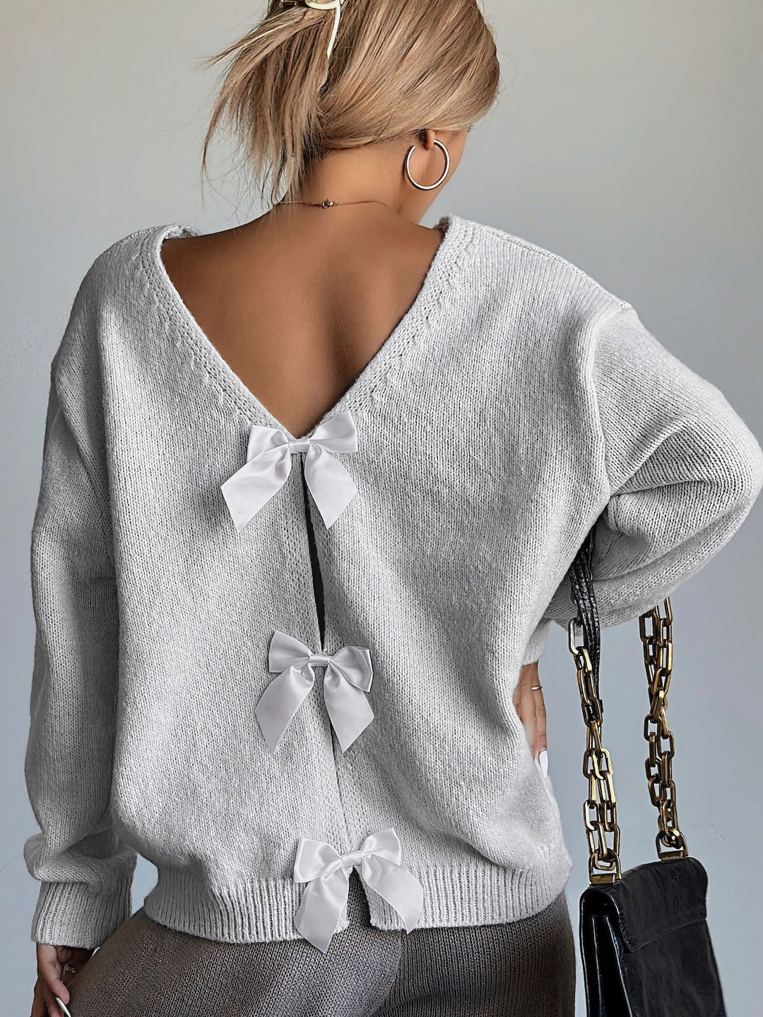 Drune | Pullover mit Rückenausschnitt