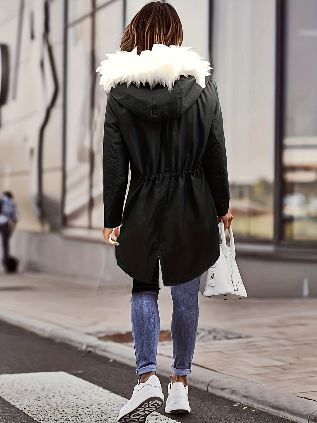 Drune | Kapuzenpullover Zugkordel Parka Mantel