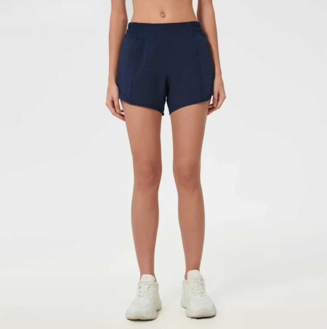 Drune | Yoga-Shorts mit hoher Taille und Bauch