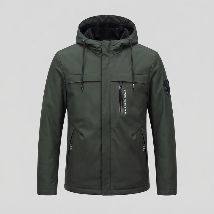 Herren Wetterfeste Kapuzenjacke Drune