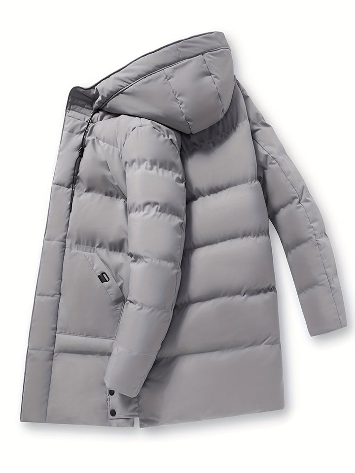 Drune | Kapuzen Reißverschluss Gepolsterte Winterjacke Für Herren - Perfekt für Outdoor-Aktivitäten