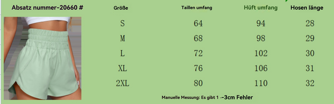 Drune | Elastische Shorts mit hoher Taille