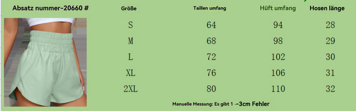 Drune | Elastische Shorts mit hoher Taille