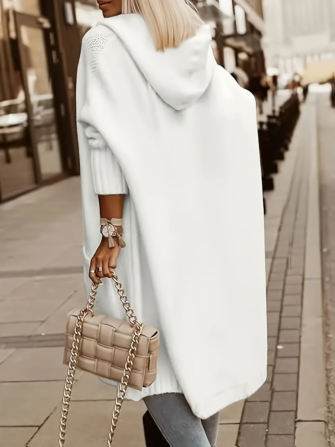Drune | hooded Cashmere-Strickwaren-Cardigan für Damen - Ideal für den Alltag