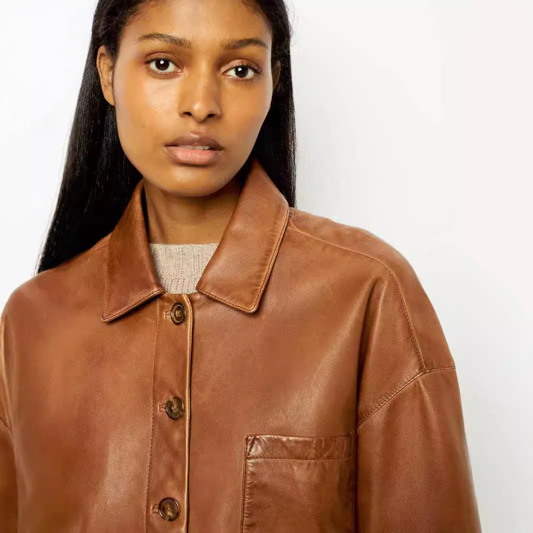 Drune | Weinlese Lederjacke