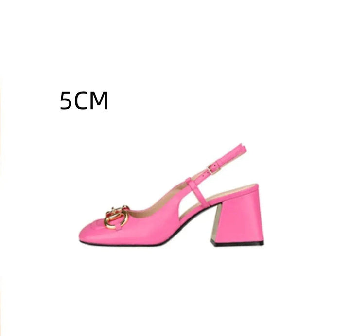 Drune | Damen Retro-Schuhe mit hohen Absätzen und Schnalle - Zeitlose Eleganz und Stil