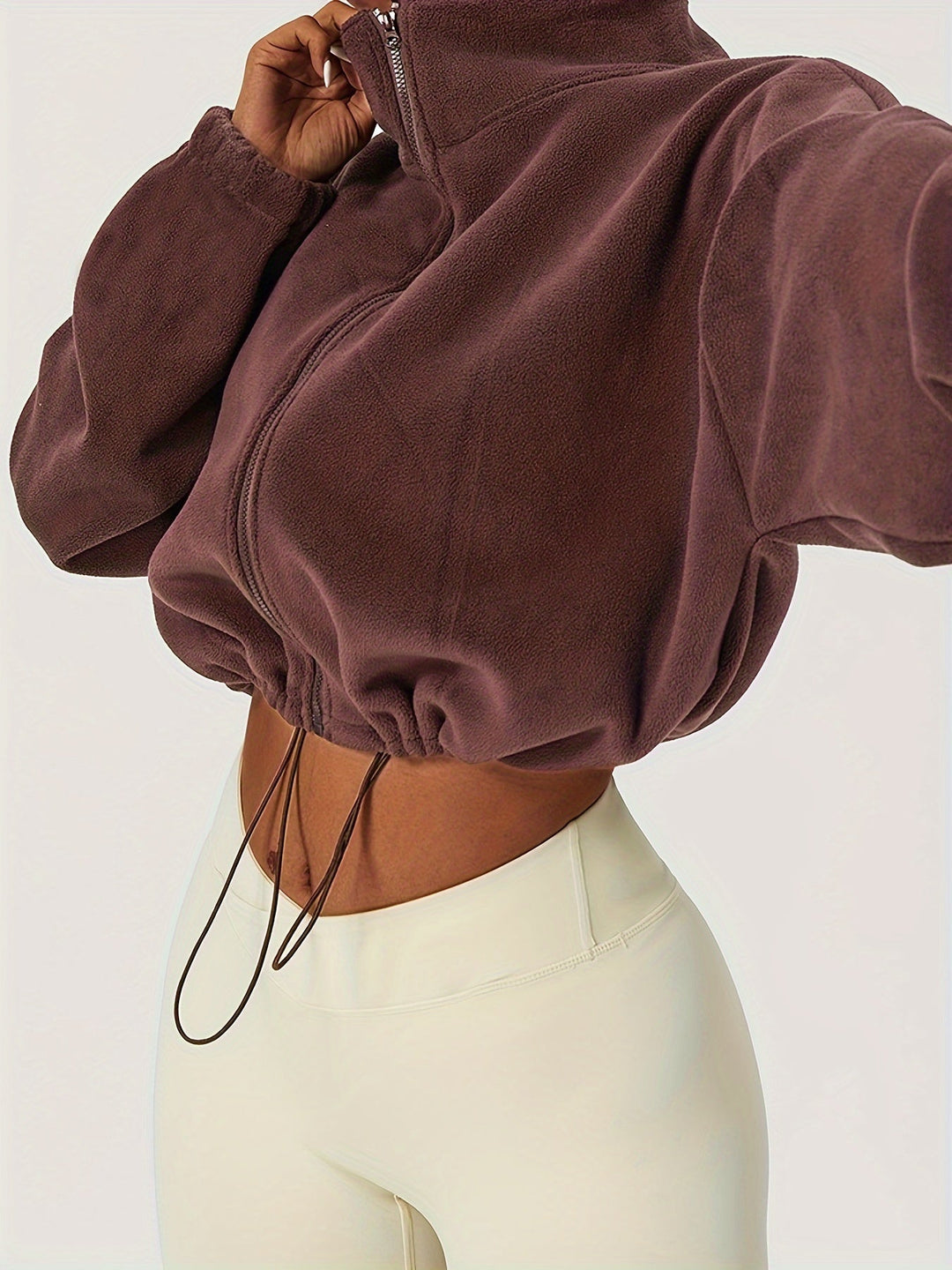 Drune | Fleece Crop Jacke