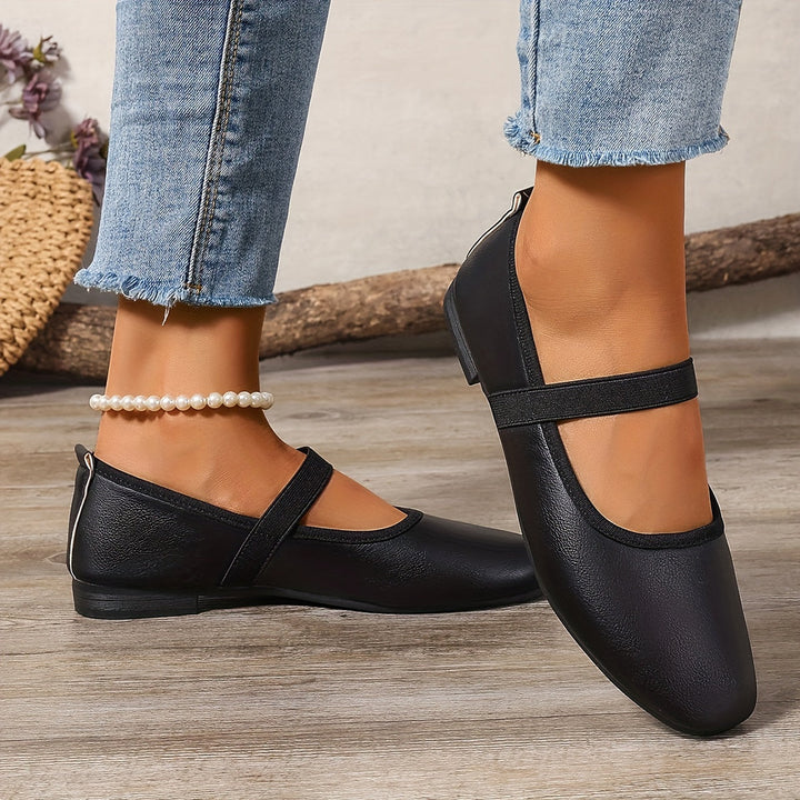 Drune | Elegante Weiße Mary Jane Ballerinas