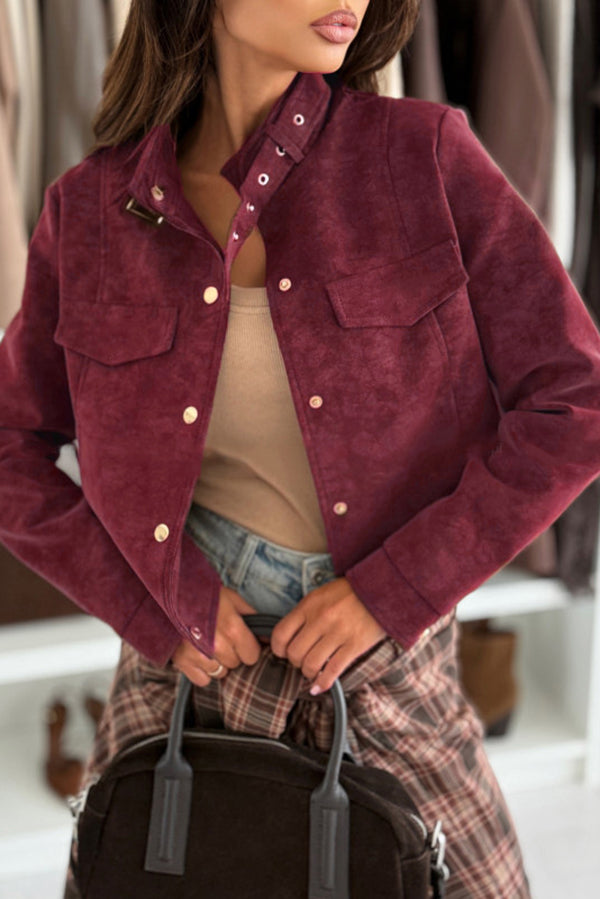 Drune | langärmelige Freizeitjacke mit Knöpfen