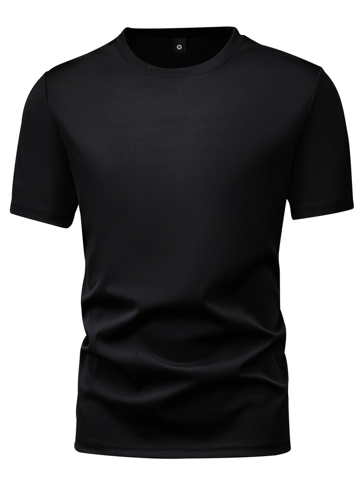 Drune | 3er Pack Herren T-shirts Mit Kurzen Ärmeln, Sommerliche Einfarbige Farbe