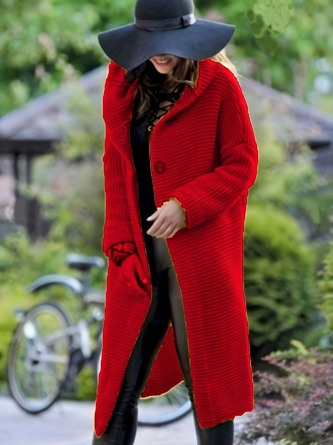 Drune Kapuzenwärmer Wollstrickwaren-Cardigan Für Damen | Perfekt Für Lässige Tage