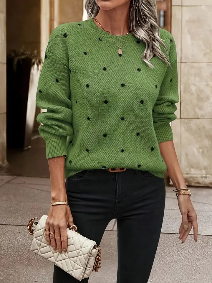 Drune | Gestickter Pullover mit Punkten