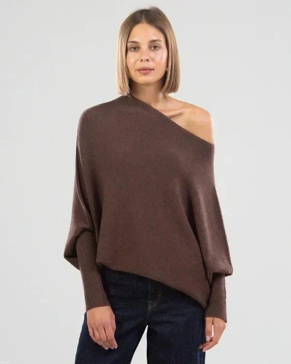 Drune | Asymmetrisch Drapierter Pullover