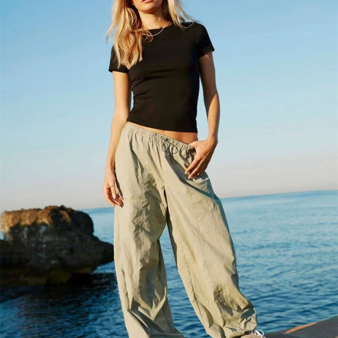 Drune | Einfarbiges Slim-Fit-Unterhemd