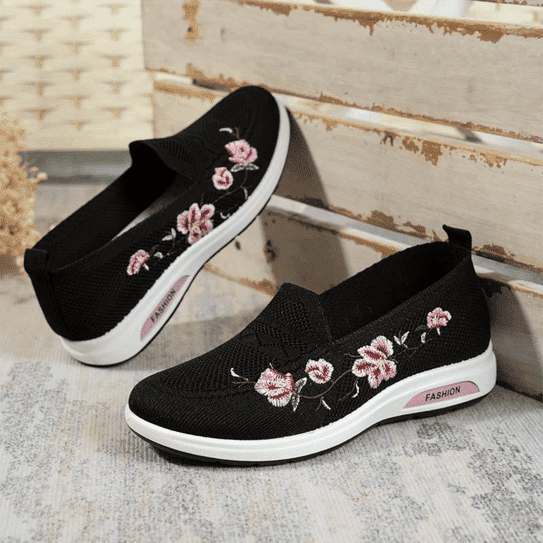 Drune | Bequeme Blumen Orthopädie Schuhe Für Damen