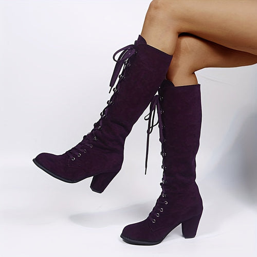 Drune – kniehohe, bequeme lange Winterstiefel für Damen