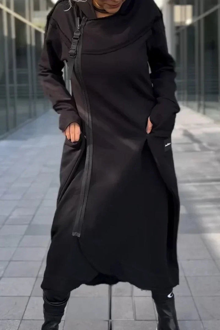Drune | Langes Hoodie-Kleid mit modernem Schnitt
