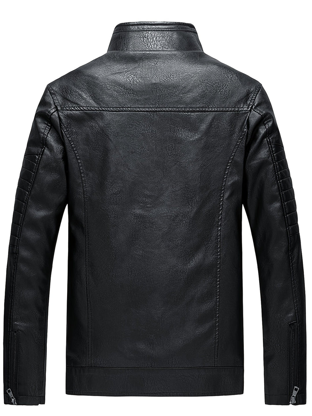 Drune | Bequeme Lederjacke mit Stehkragen