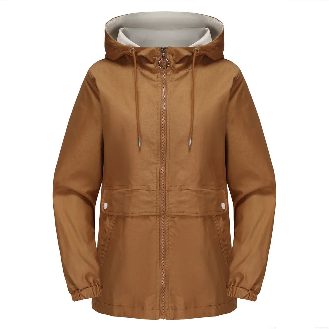 Drune | Warme Kapuzenjacke für Frauen Im Winter