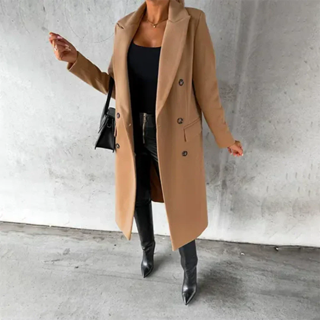Drune | Damen Warme Trench Mantel Winter