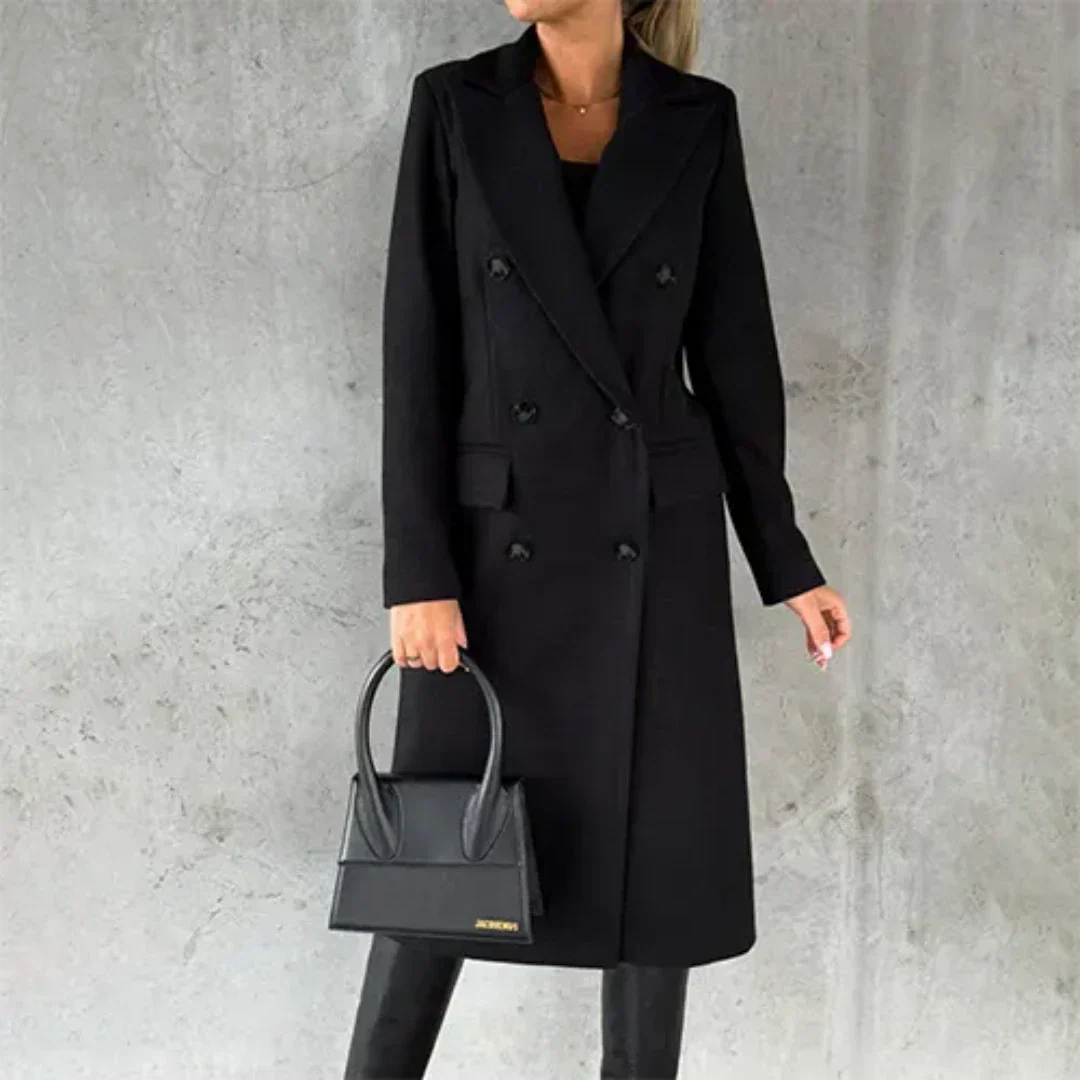 Drune | Damen Warme Trench Mantel Winter