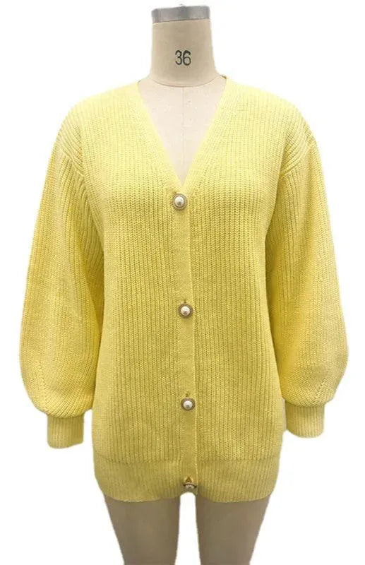 Drune | Farbe Lässig Lockere Strickjacke Pullover