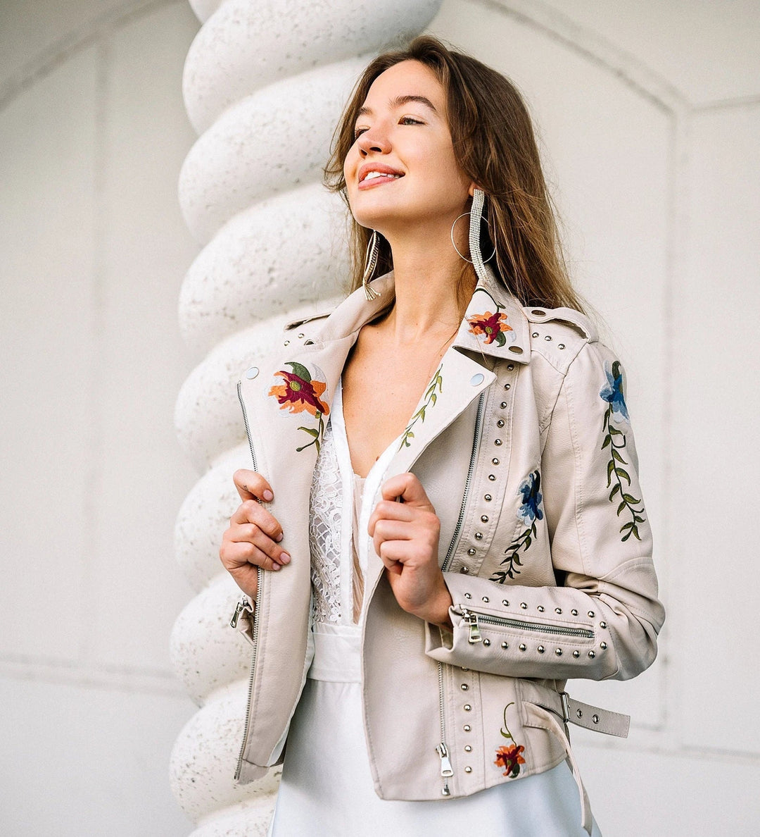 Drune | Blümchen Damenjacke