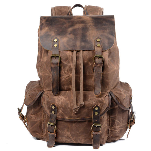 Drune | Canvas Leder Rucksack - Nachhaltig und stilvoll für den täglichen Gebrauch