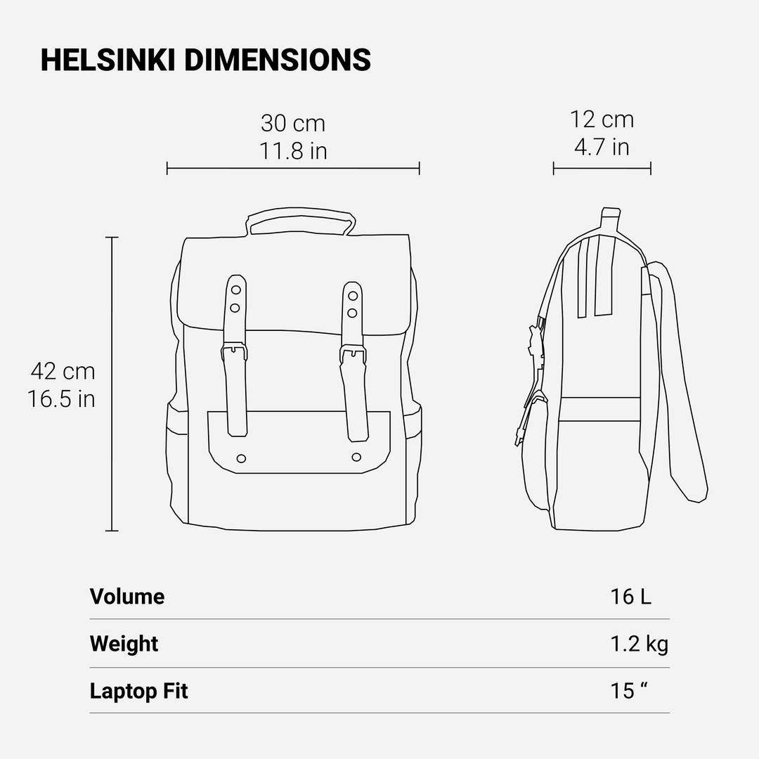 Drune | Canvas Rucksack - Stockholm - Stilvoller und nachhaltiger Rucksack für den täglichen Gebrauch