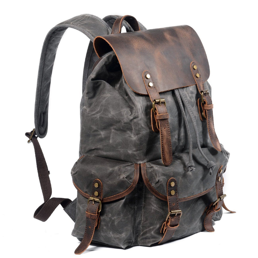 Drune | Canvas Leder Rucksack - Nachhaltig und stilvoll für den täglichen Gebrauch