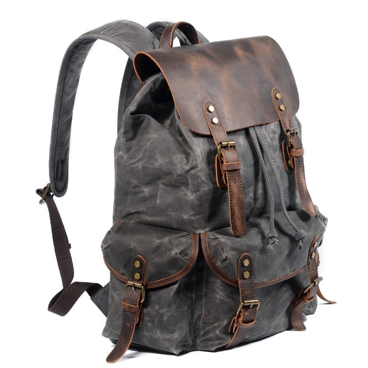 Drune | Canvas Leder Rucksack - Nachhaltig und stilvoll für den täglichen Gebrauch